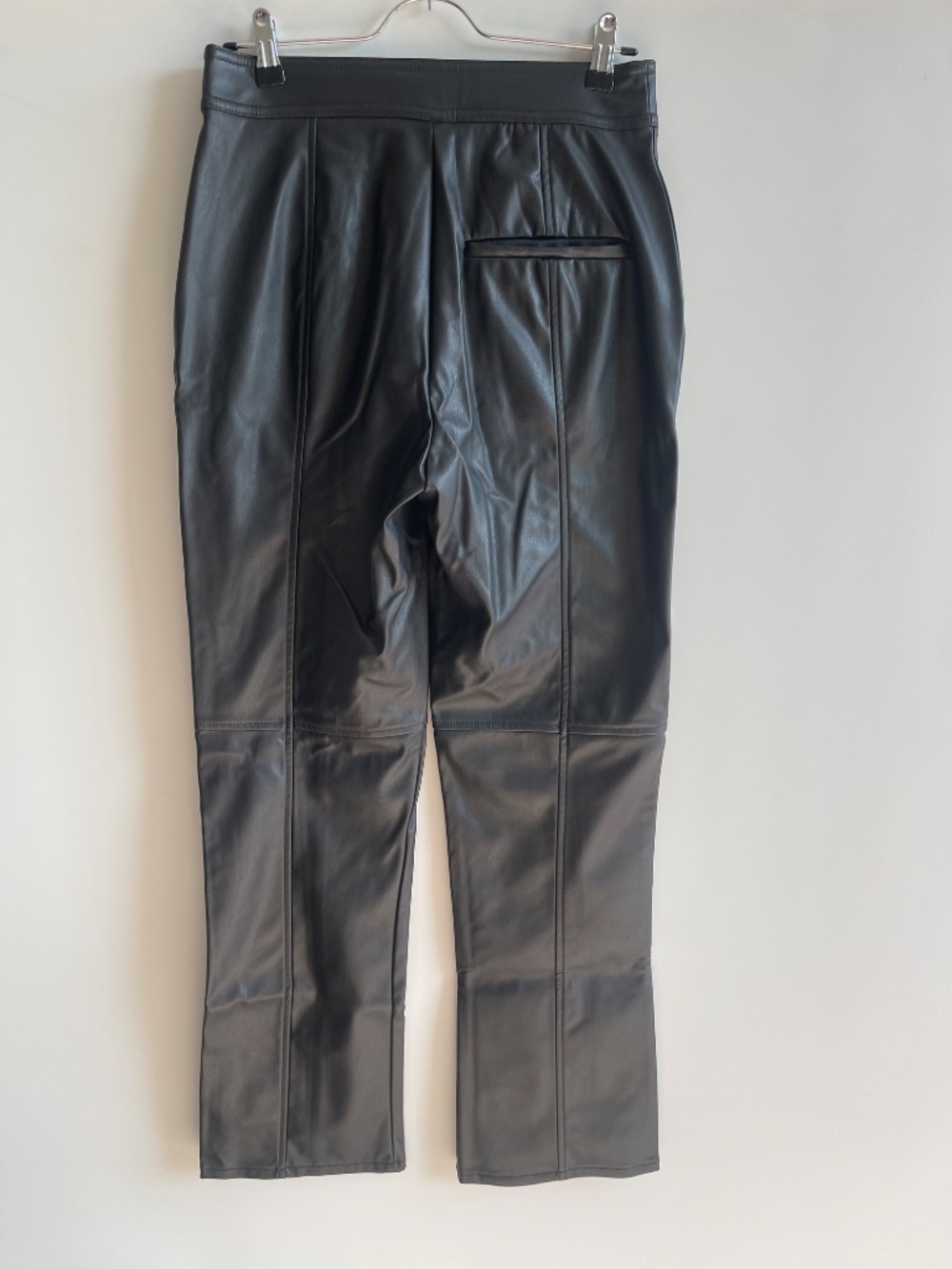 ASOS DESIGN Hourglass Premium Faux Leather Pants Black US 4 NWT - Picture 7 of 12